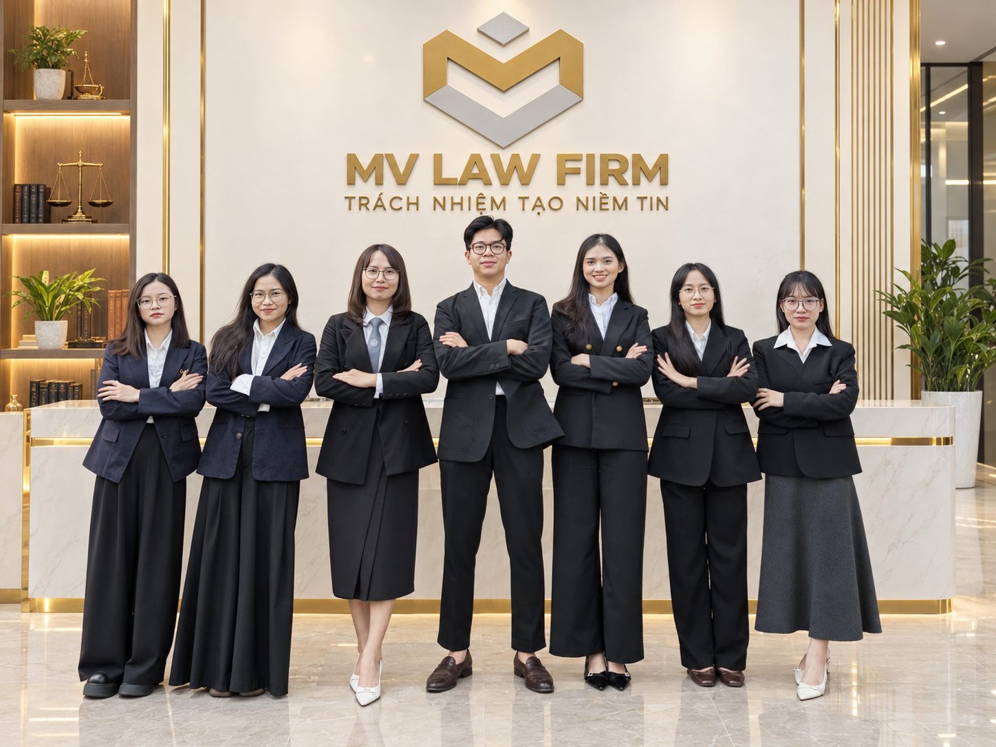 Đội ngũ nhân sự công ty Luật MV